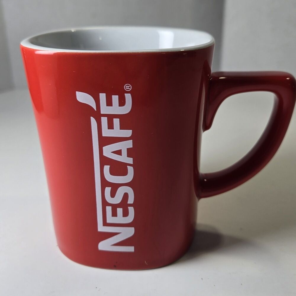 Nescafe 12 oz Red Coffee Cup *EUC